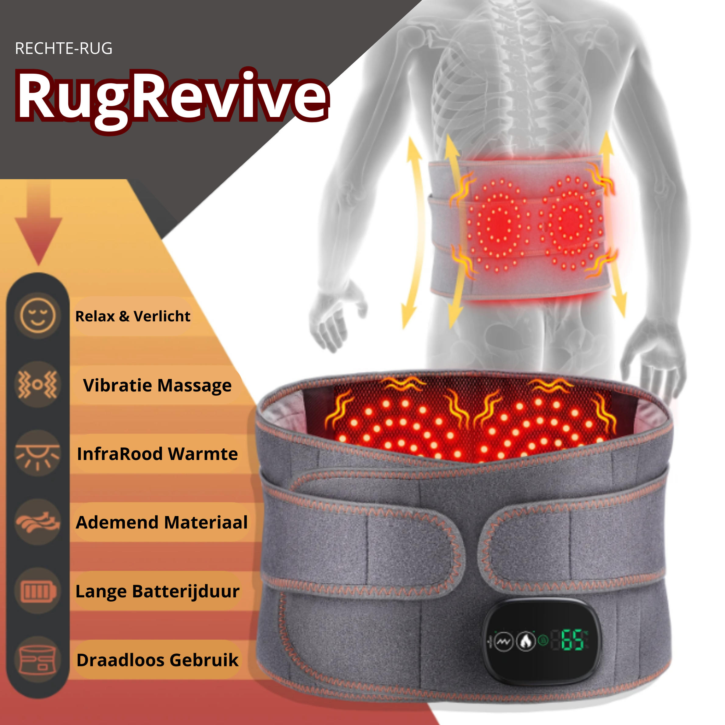Infračervené teplo - dolní část zad
