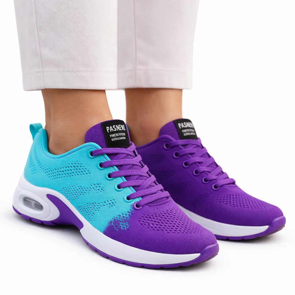 Active sneakers with arch support blue purple