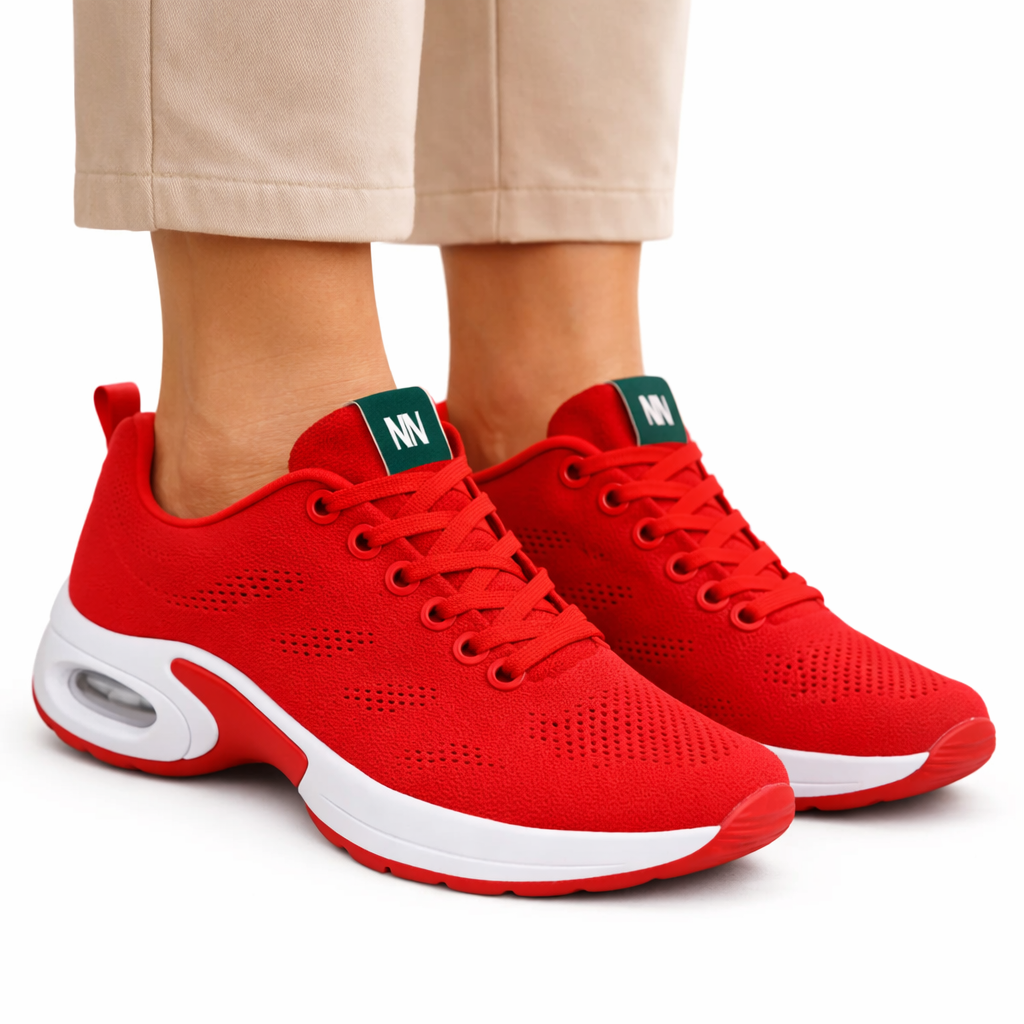 Active sneakers with arch support red