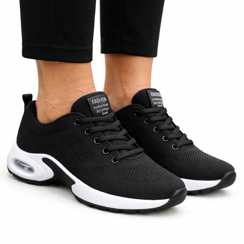Active sneakers with arch support black