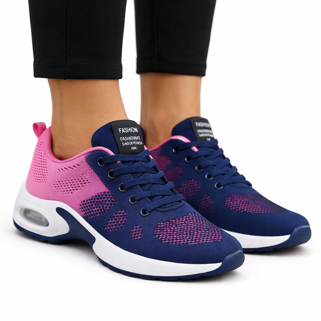Active sneakers with arch support blue violet