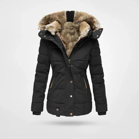 Hooded Quilted Puffer Jacket for Women - Image 2