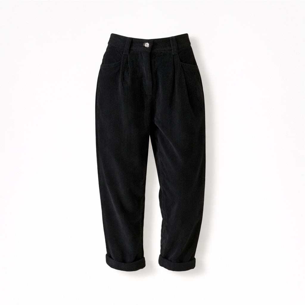 Corduroy Trousers black