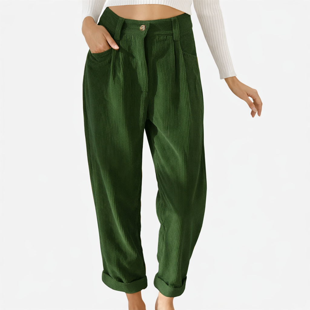 Corduroy Trousers green