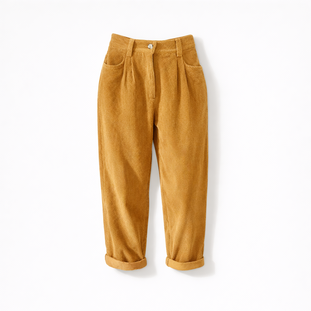 Corduroy Trousers yellow