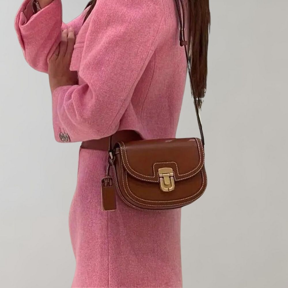 Elegant crossbody bag with flap for women