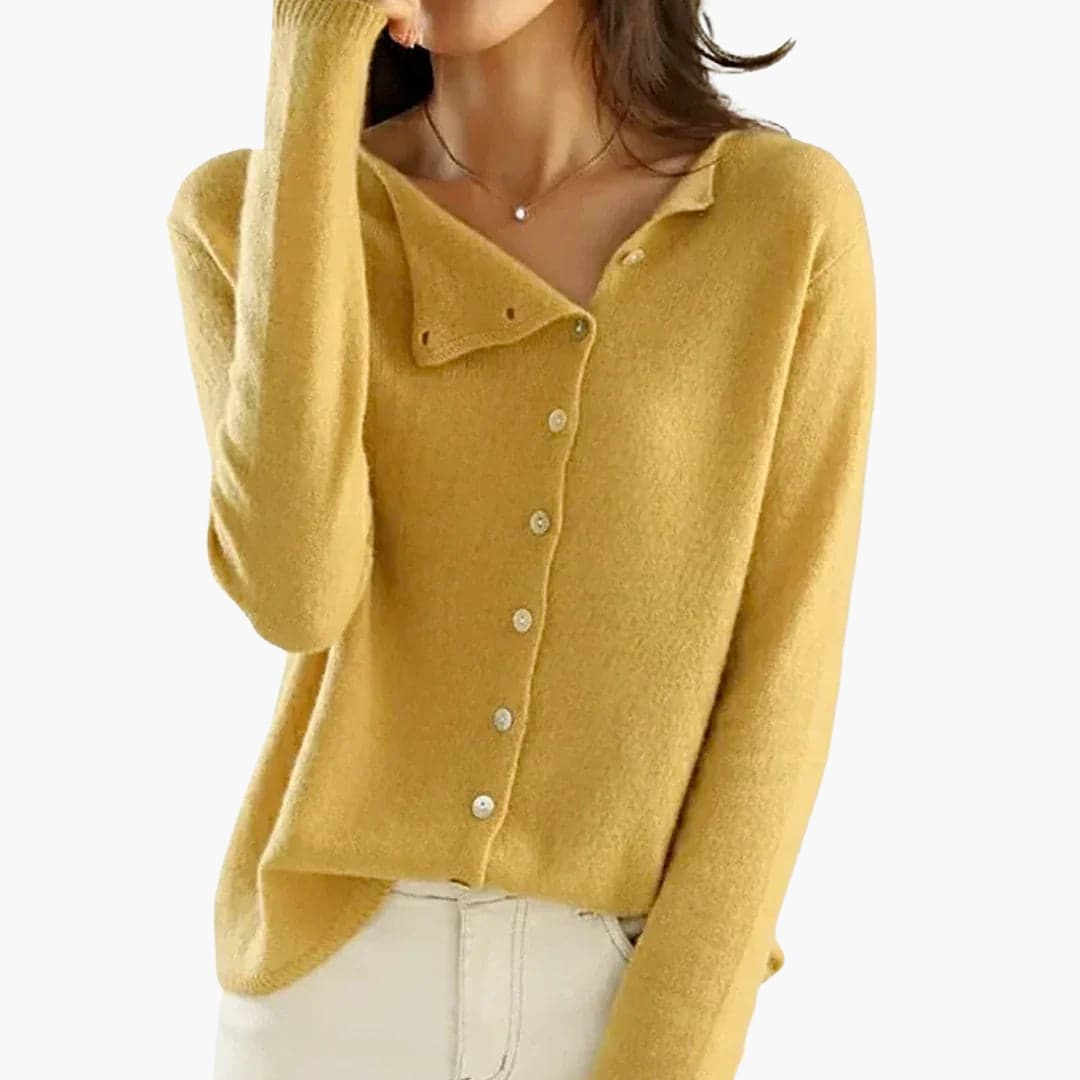 Button-Front Knit Sweater for Women - Image 3