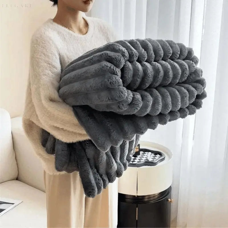 Plush Textured Throw Blanket - Image 13