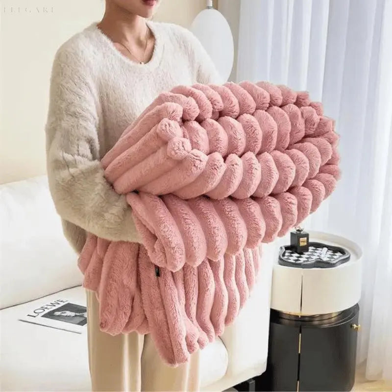 Plush Textured Throw Blanket - Image 14