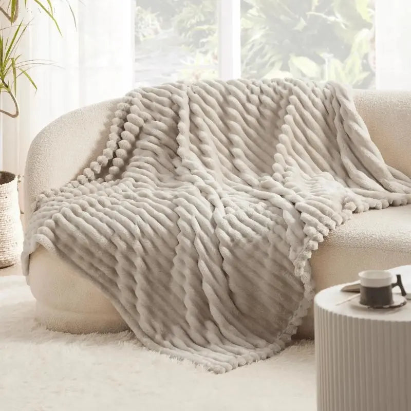 Plush Textured Throw Blanket - Image 10