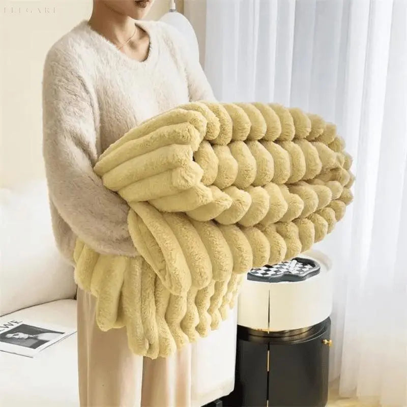 Plush Textured Throw Blanket - Image 12