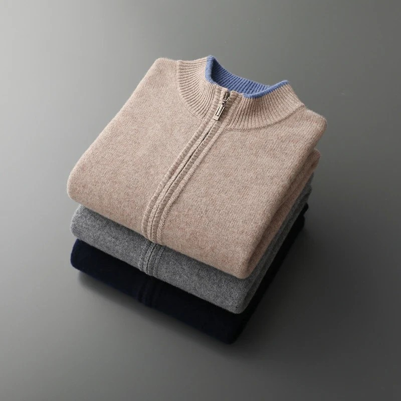 Merino - Men's wool vest with zipper