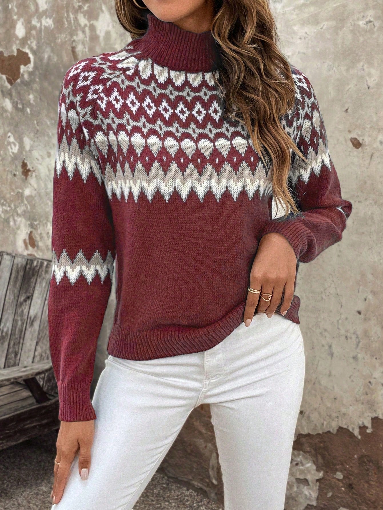 Classic women's turtleneck sweater