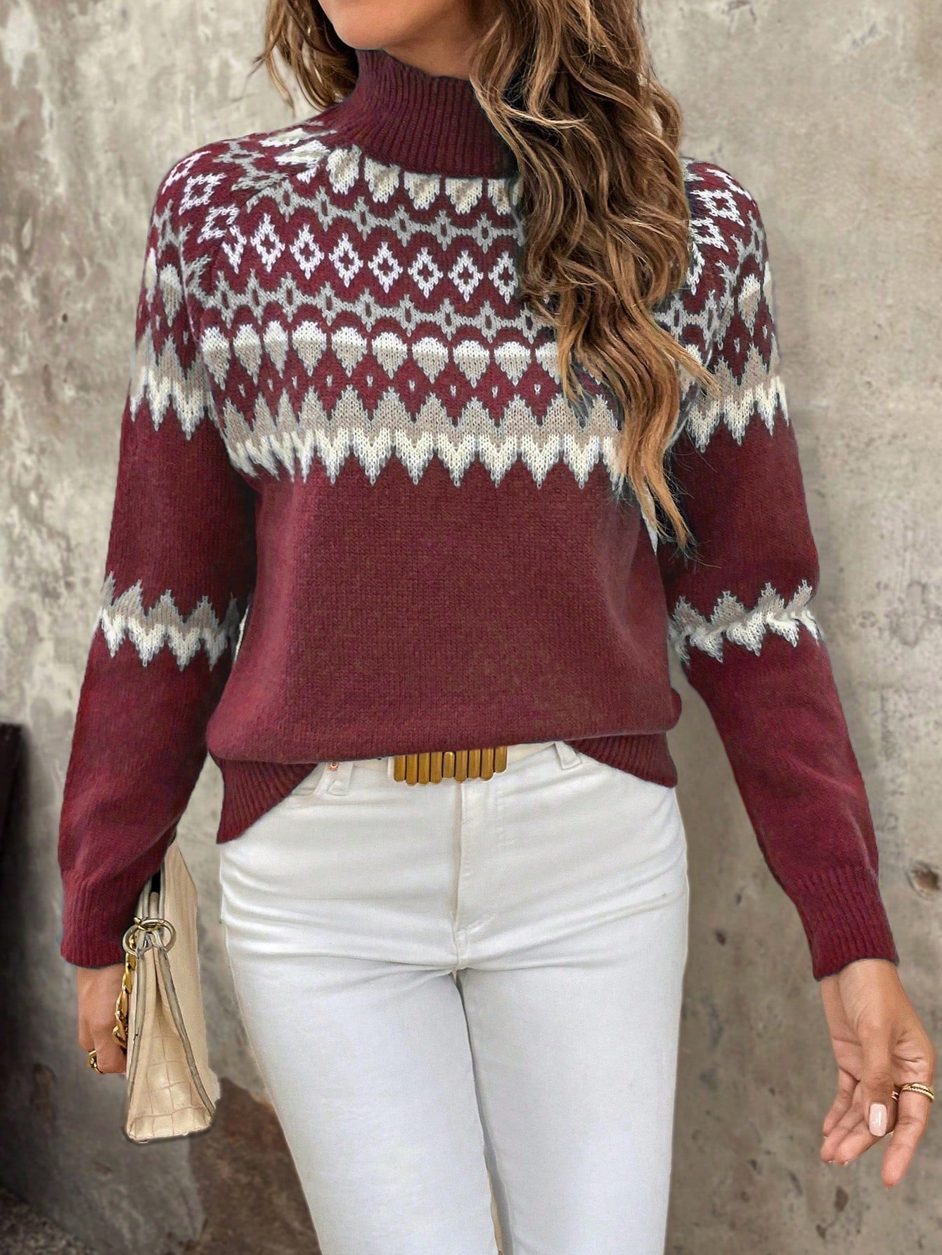 Classic women's turtleneck sweater