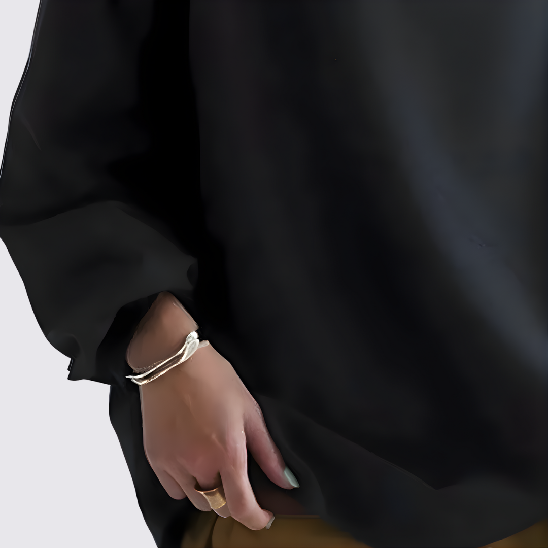 Long Sleeve Oversized Blouse for Women - Image 5