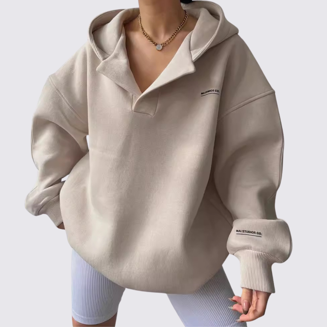 Collared Oversized Hoodie for Women - Image 5
