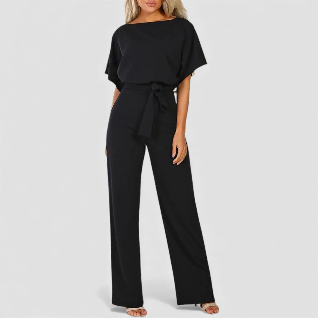Belted Wide Leg Jumpsuit for Women - Image 2