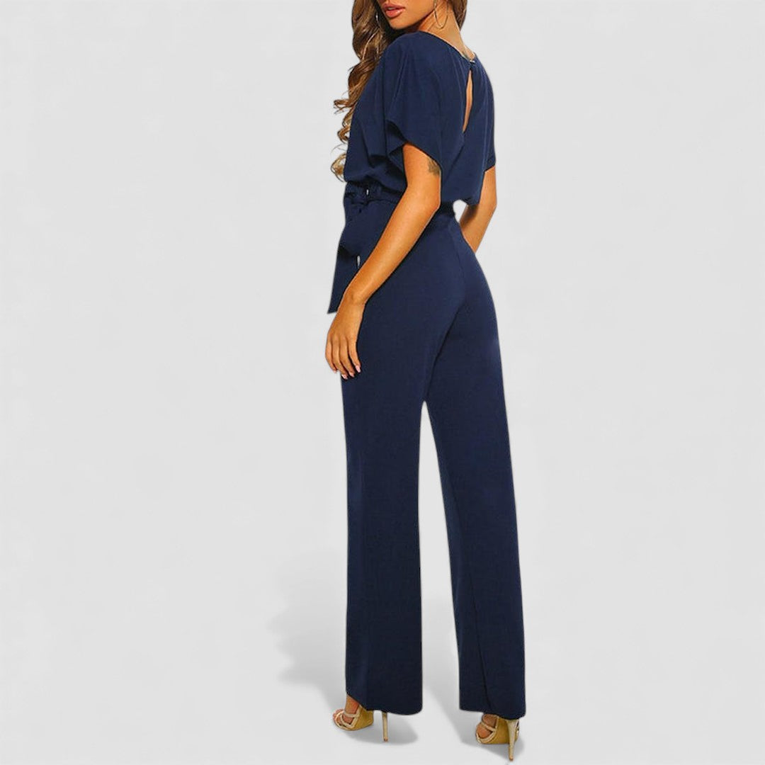 Belted Wide Leg Jumpsuit for Women - Image 5