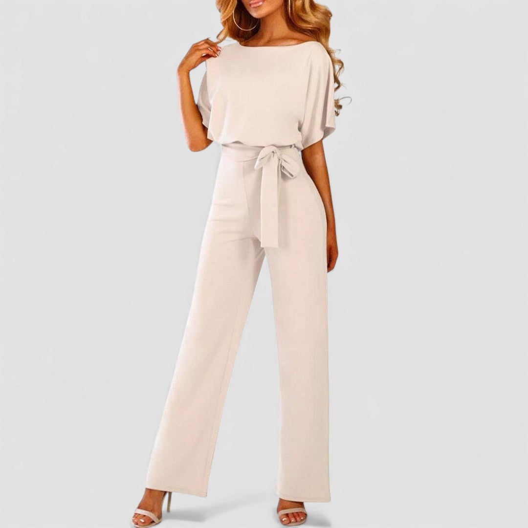 Belted Wide Leg Jumpsuit for Women - Image 1