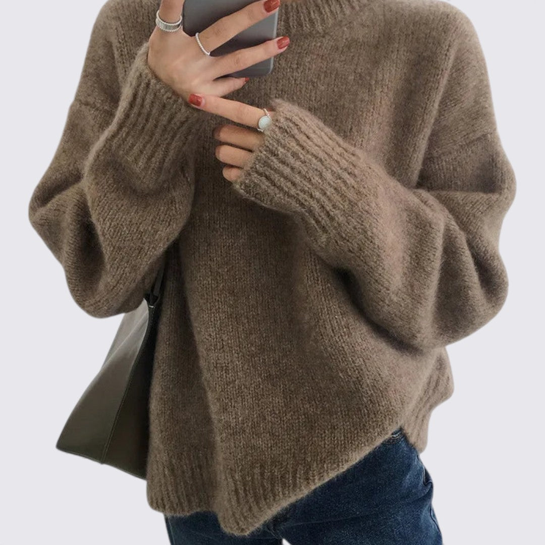 Oversized Long Sleeve Sweater for Women - Image 1