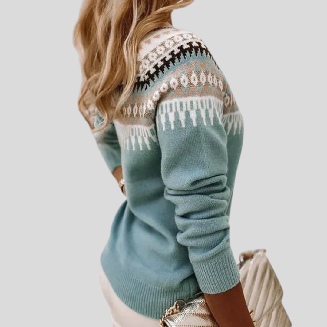 Fair Isle Crewneck Sweater for Women - Image 5