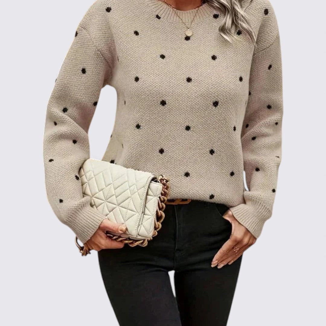 Polka Dot Sweater for Women - Image 2
