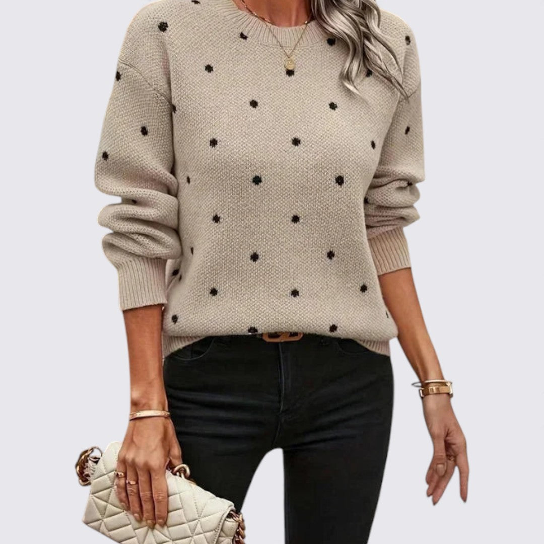 Polka Dot Sweater for Women - Image 4