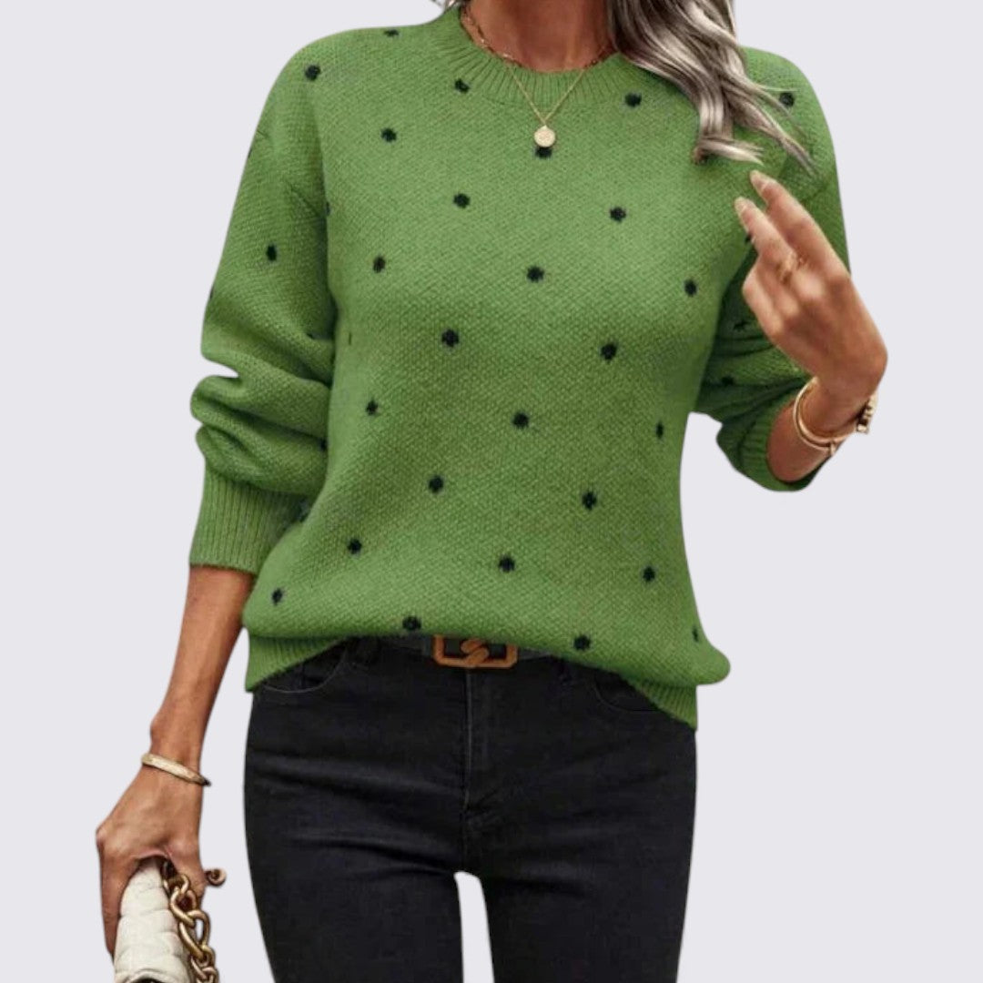 Polka Dot Sweater for Women - Image 5