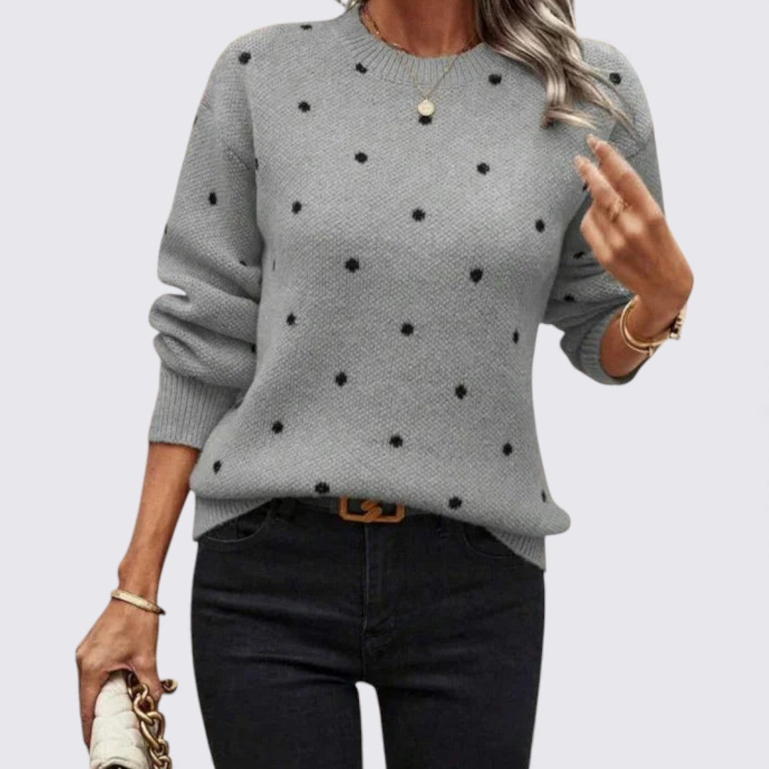 Polka Dot Sweater for Women - Image 6