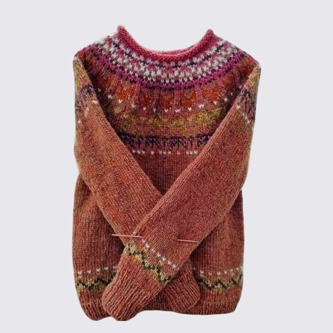 Fair Isle Crew Neck Sweater for Women - Image 10