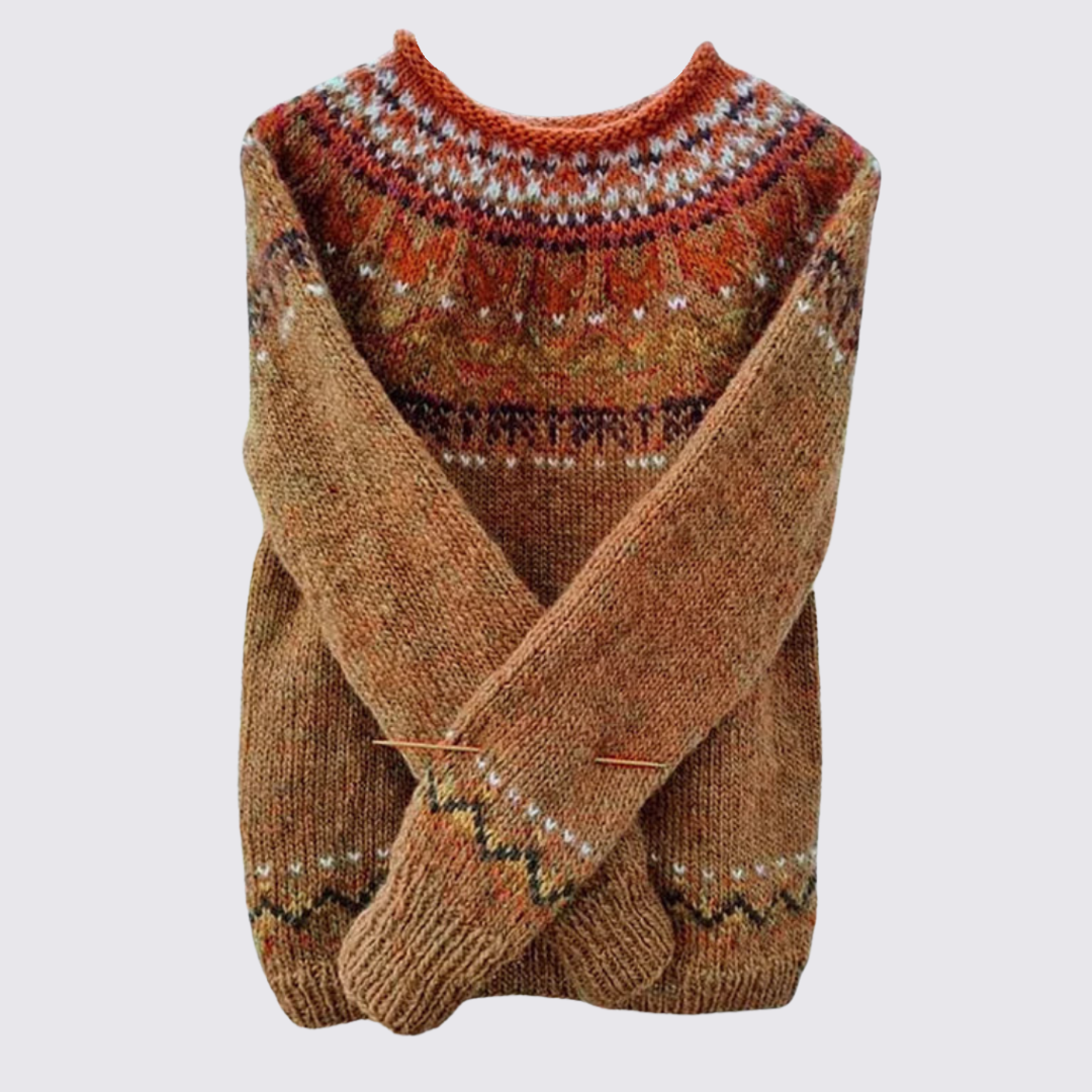 Fair Isle Crew Neck Sweater for Women - Image 5