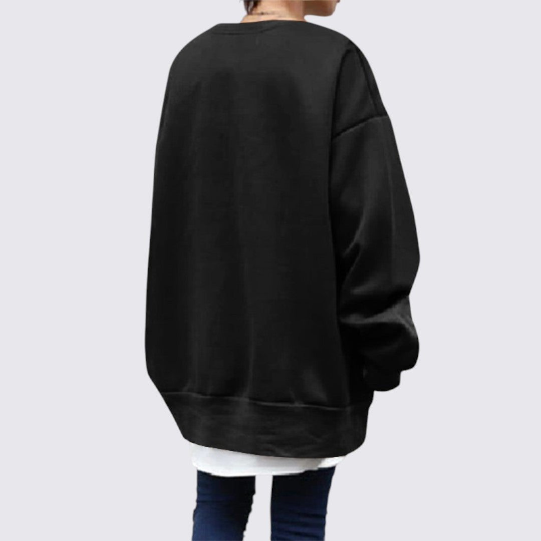 Oversized Long Sleeve Sweatshirt for Women - Image 3