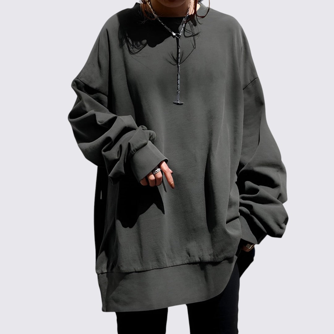 Oversized Long Sleeve Sweatshirt for Women - Image 1