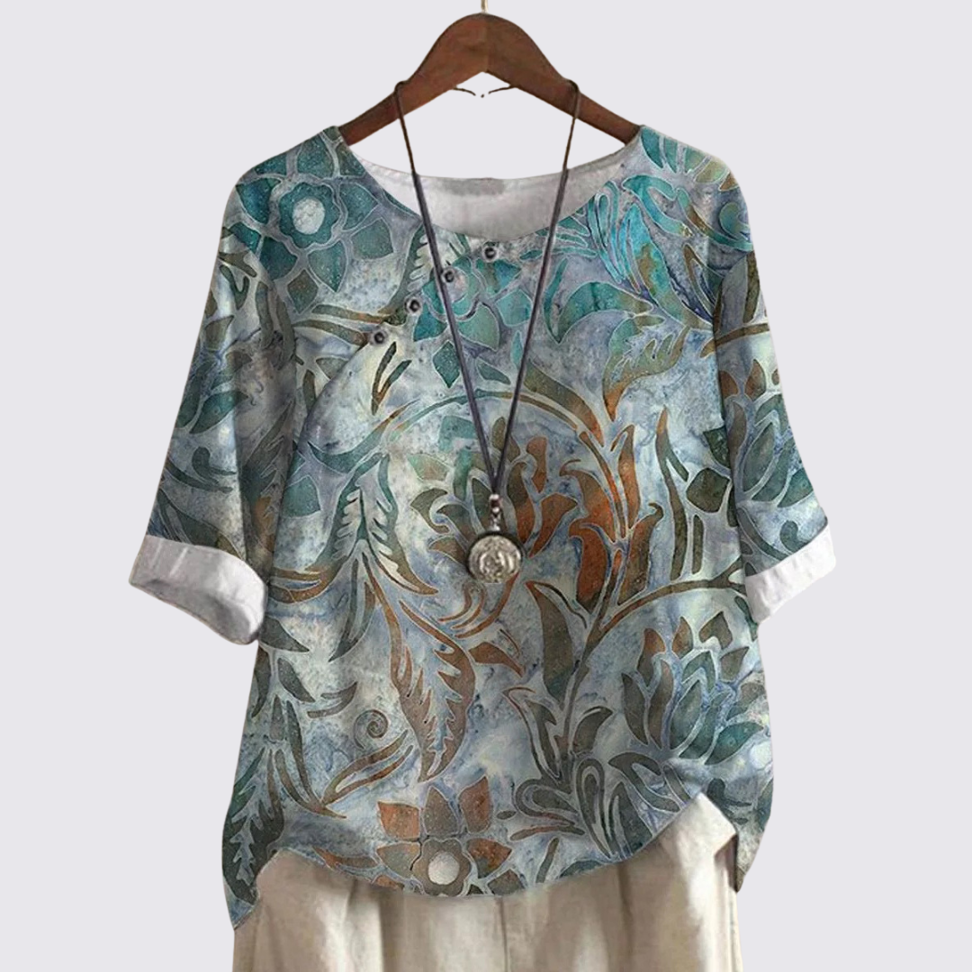 Printed Crew Neck Sweater for Women - Image 7