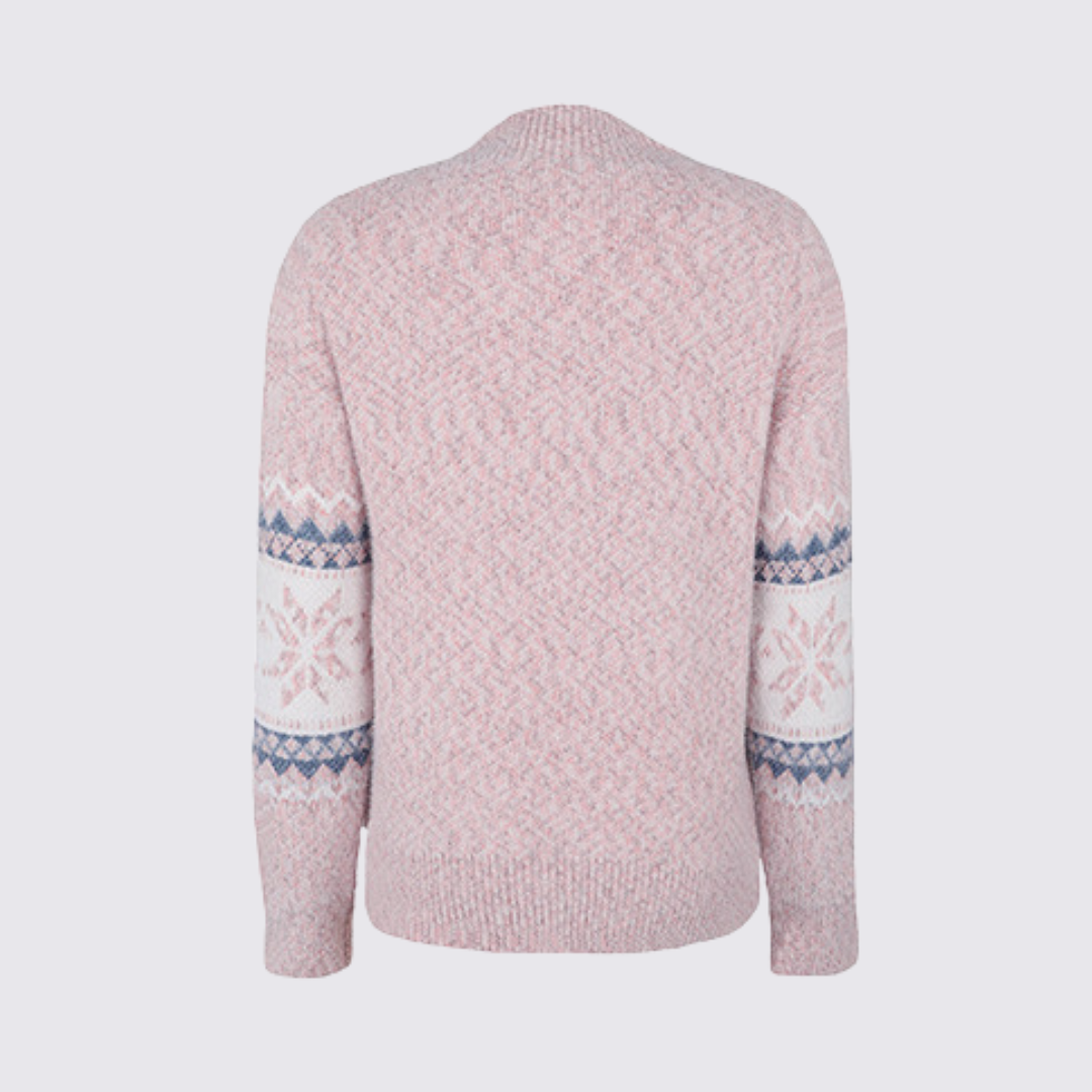 Fair Isle Mock Neck Sweater for Women - Image 3