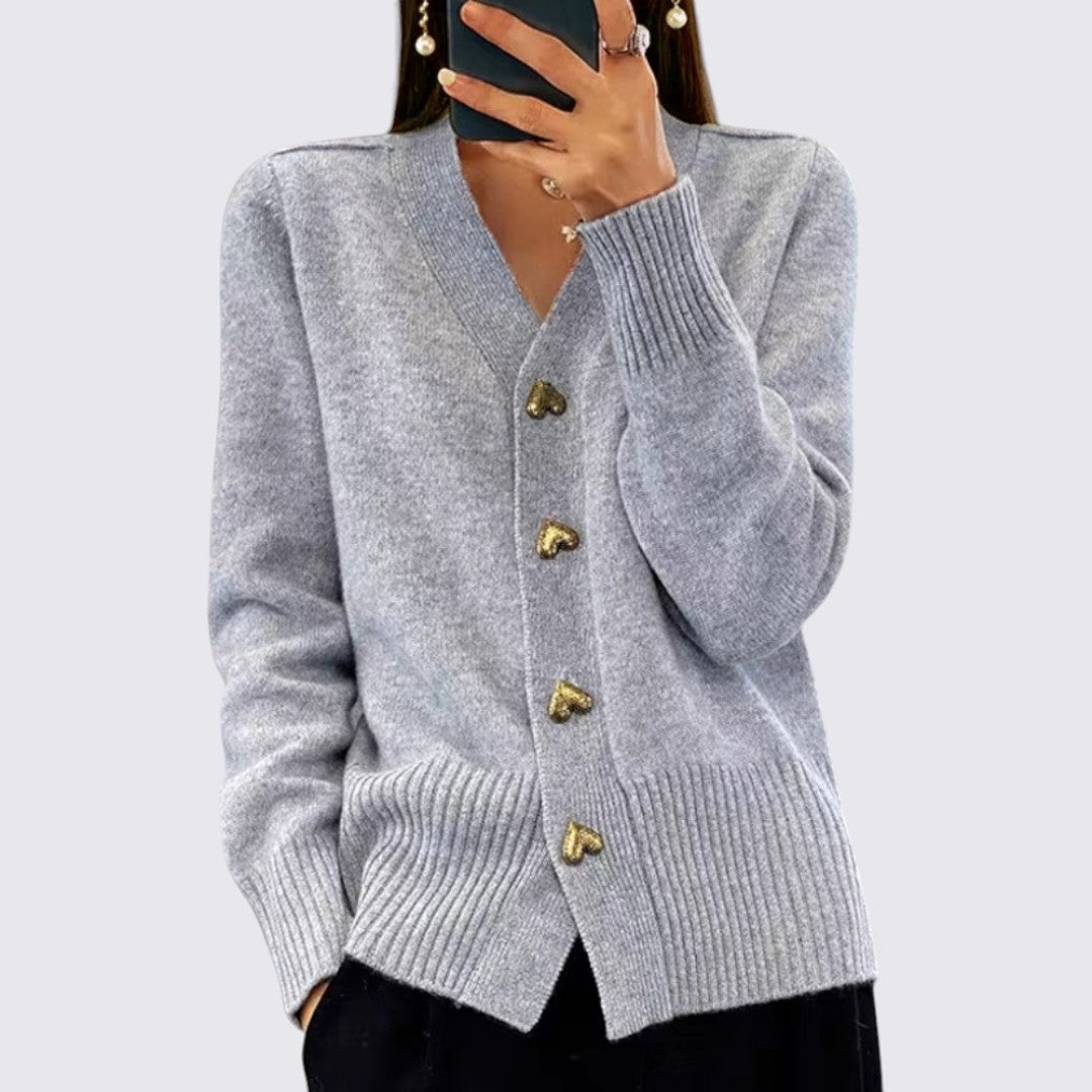 Button-Front Cardigan for Women - Image 2