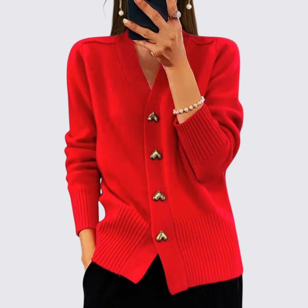 Button-Front Cardigan for Women - Image 5
