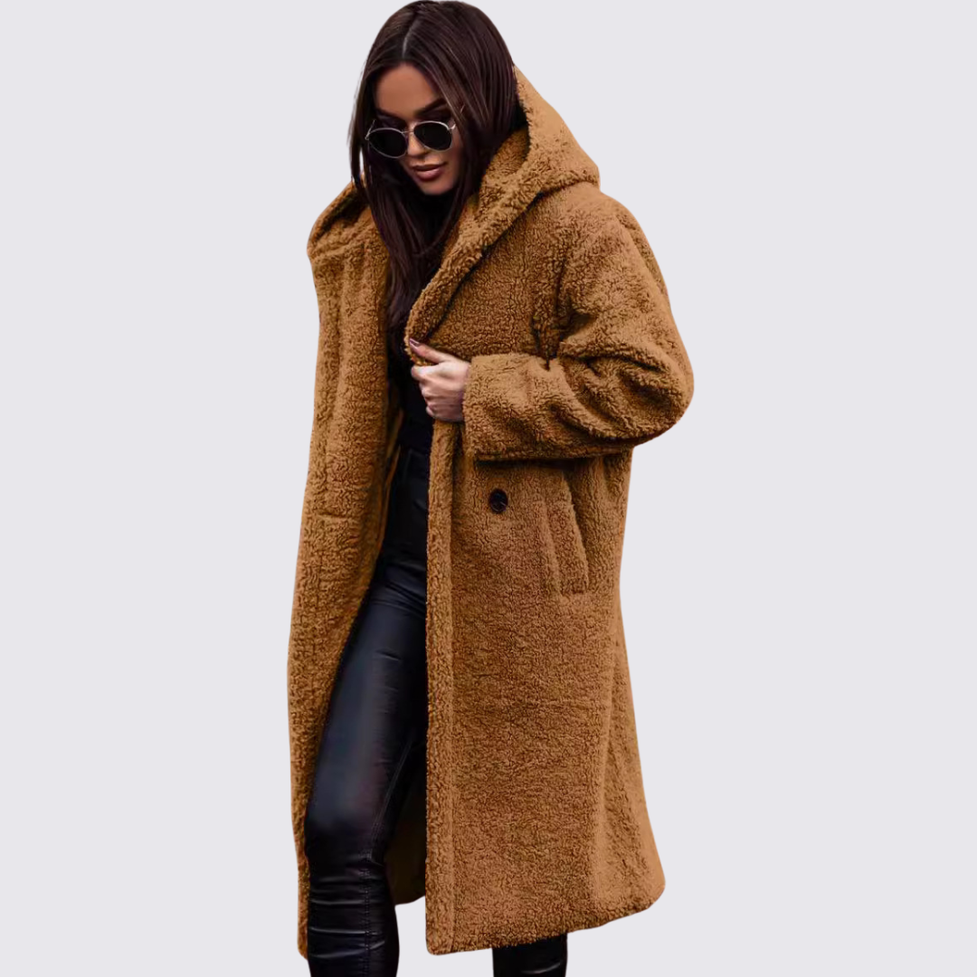 Hooded Teddy Coat for Women - Image 2