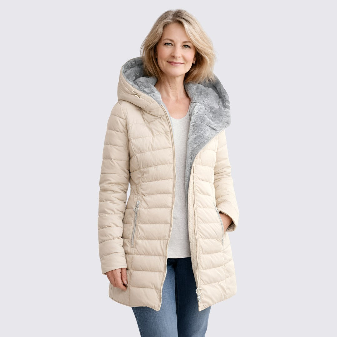 Hooded Puffer Jacket for Women - Image 3