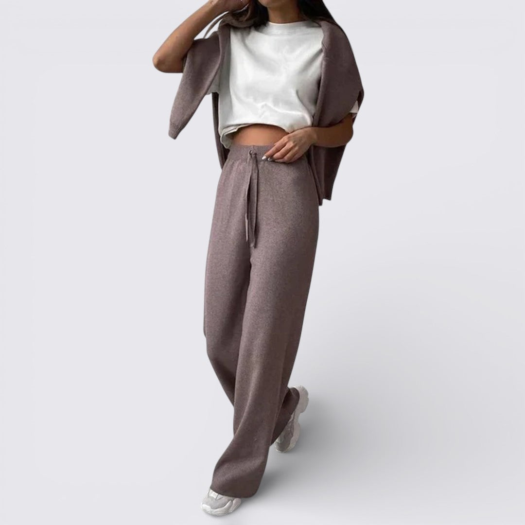 Wide Leg Activewear Set for Women - Image 2