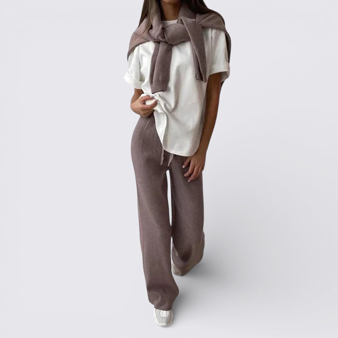 Wide Leg Activewear Set for Women - Image 3