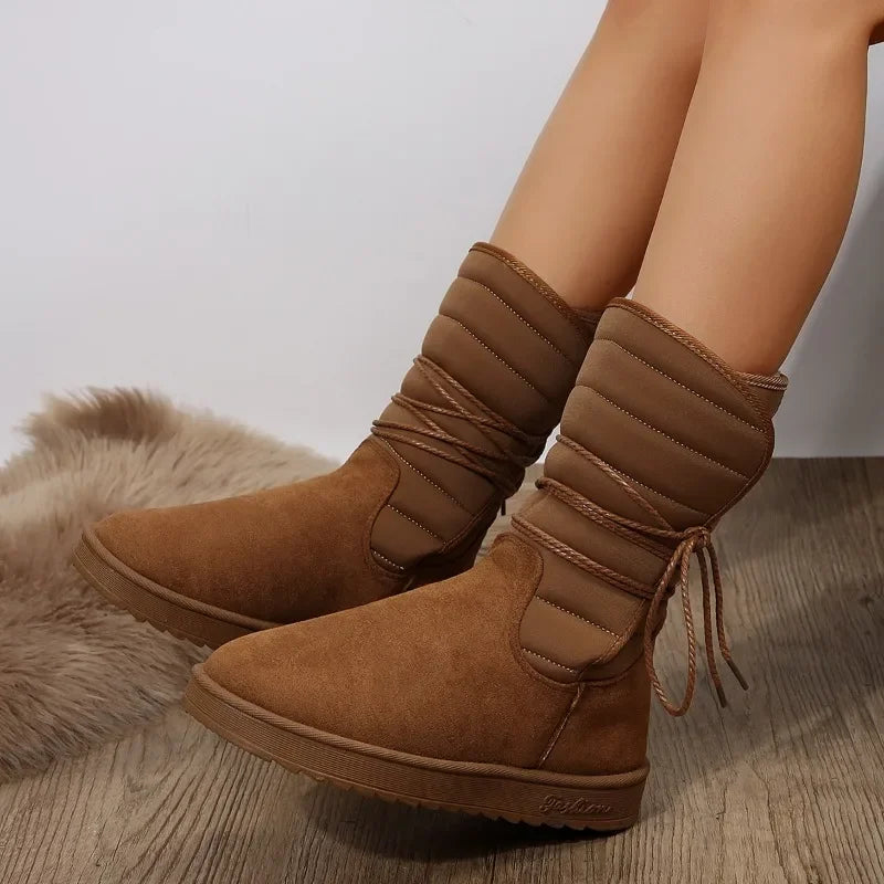 Women's snow boots | Thick sole and fleece lining, trendy and comfortable