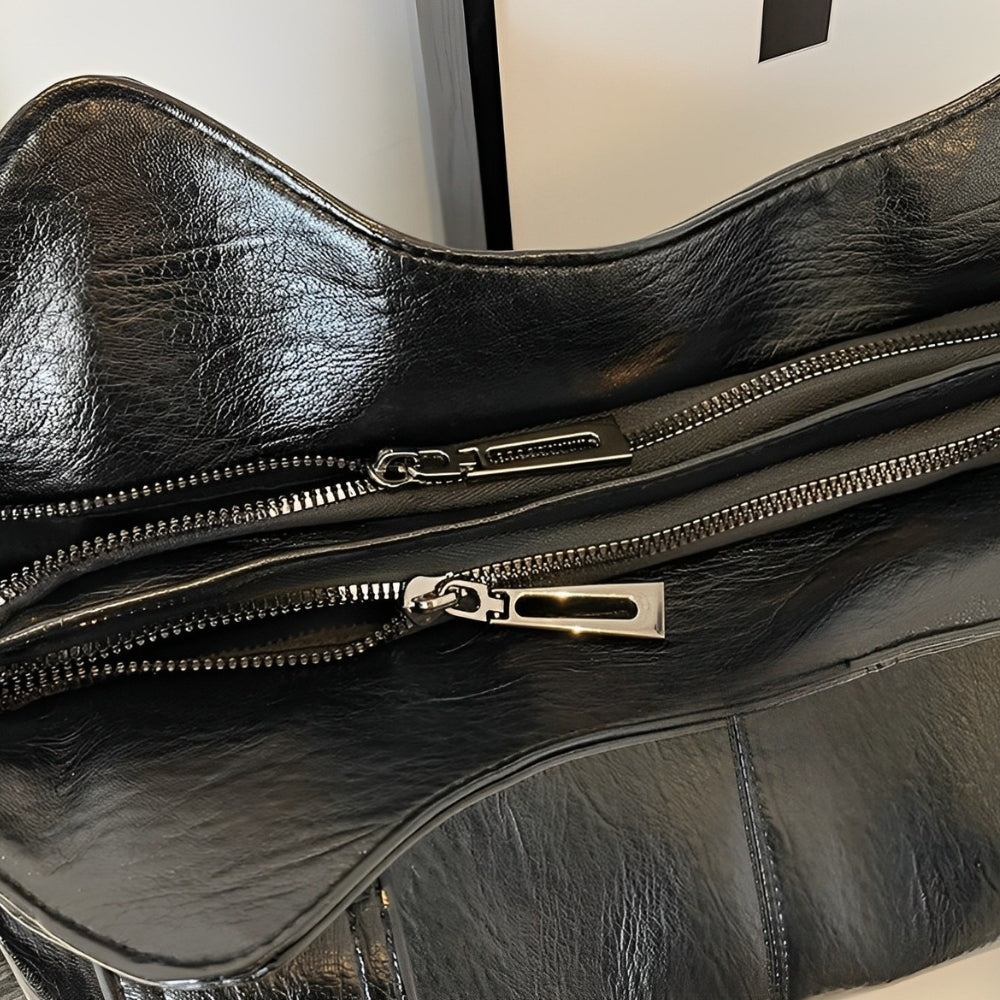 Aliona - School Bag With Shoulder Strap And Zipper Closure
