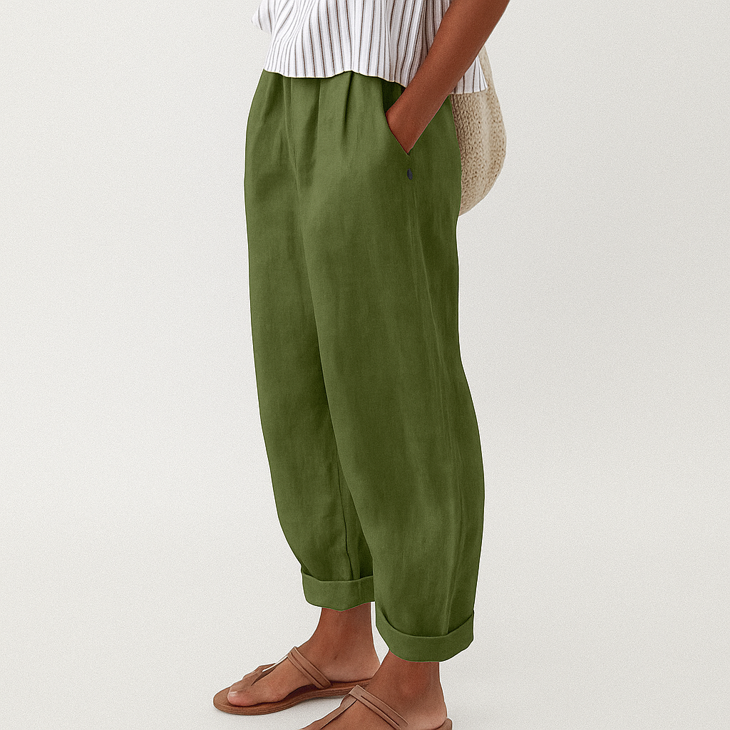 Dini pants with model green