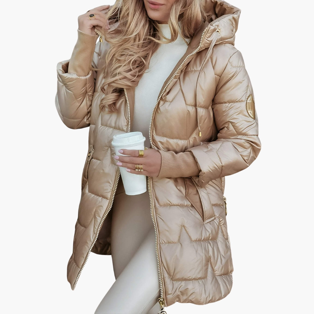Hooded Quilted Puffer Jacket for Women - Image 4