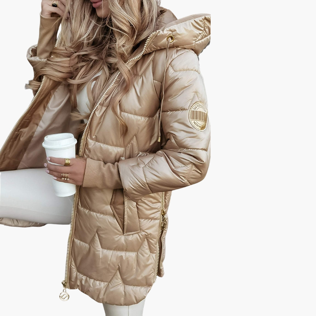 Hooded Quilted Puffer Jacket for Women - Image 7
