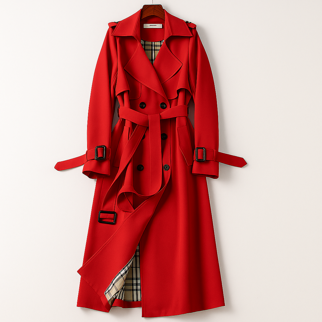 Trench coat red