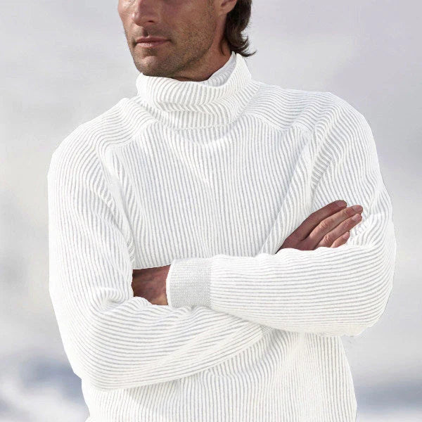 Elegante maglione dolcevita in cashmere per apparire eleganti