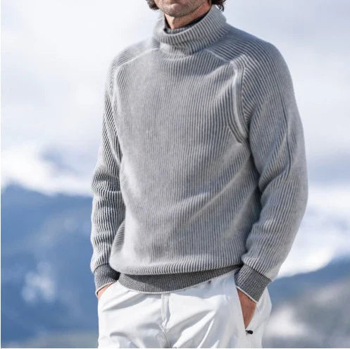 Elegante maglione dolcevita in cashmere per apparire eleganti