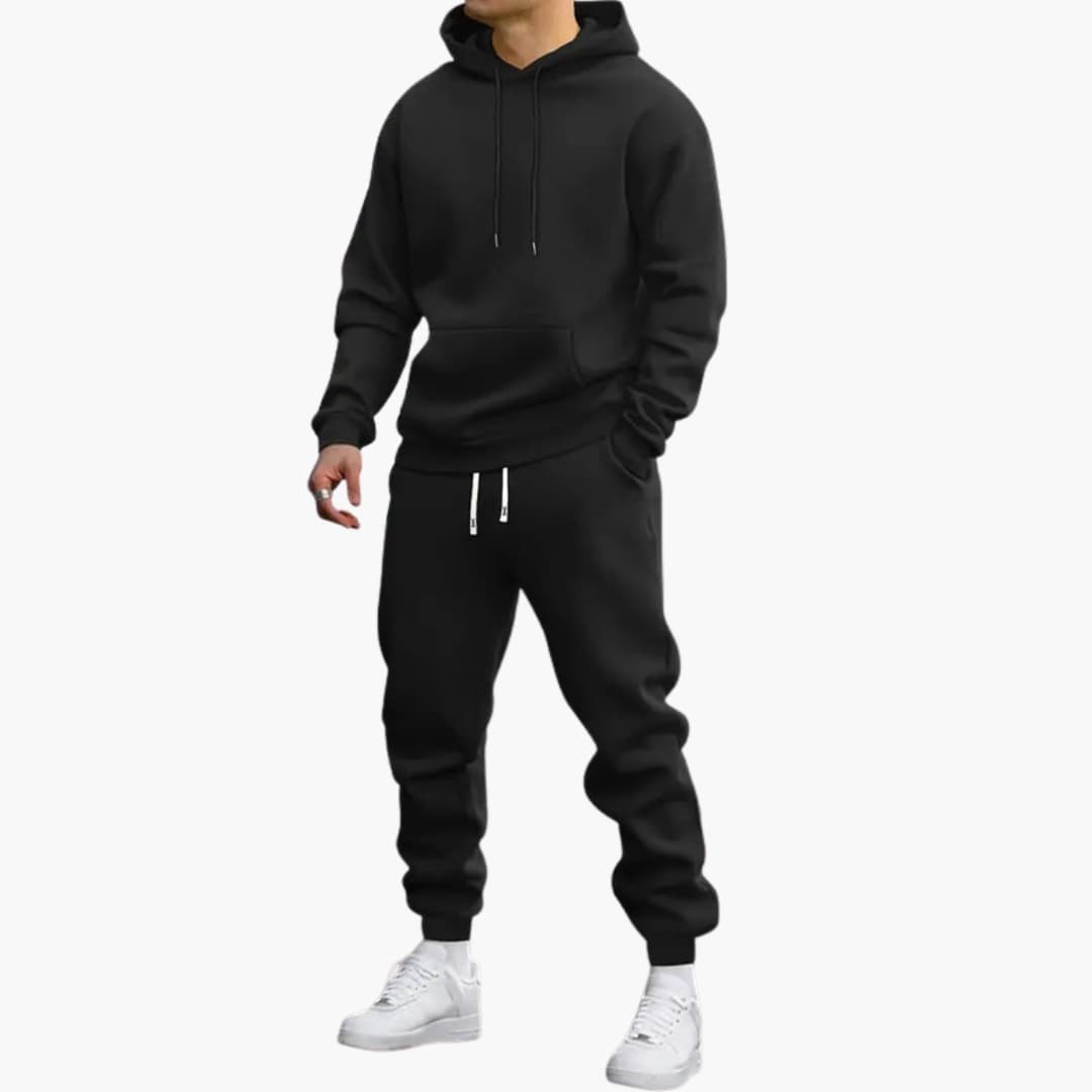 Relaxed Fit Hoodie and Jogger Set for Men - Image 2